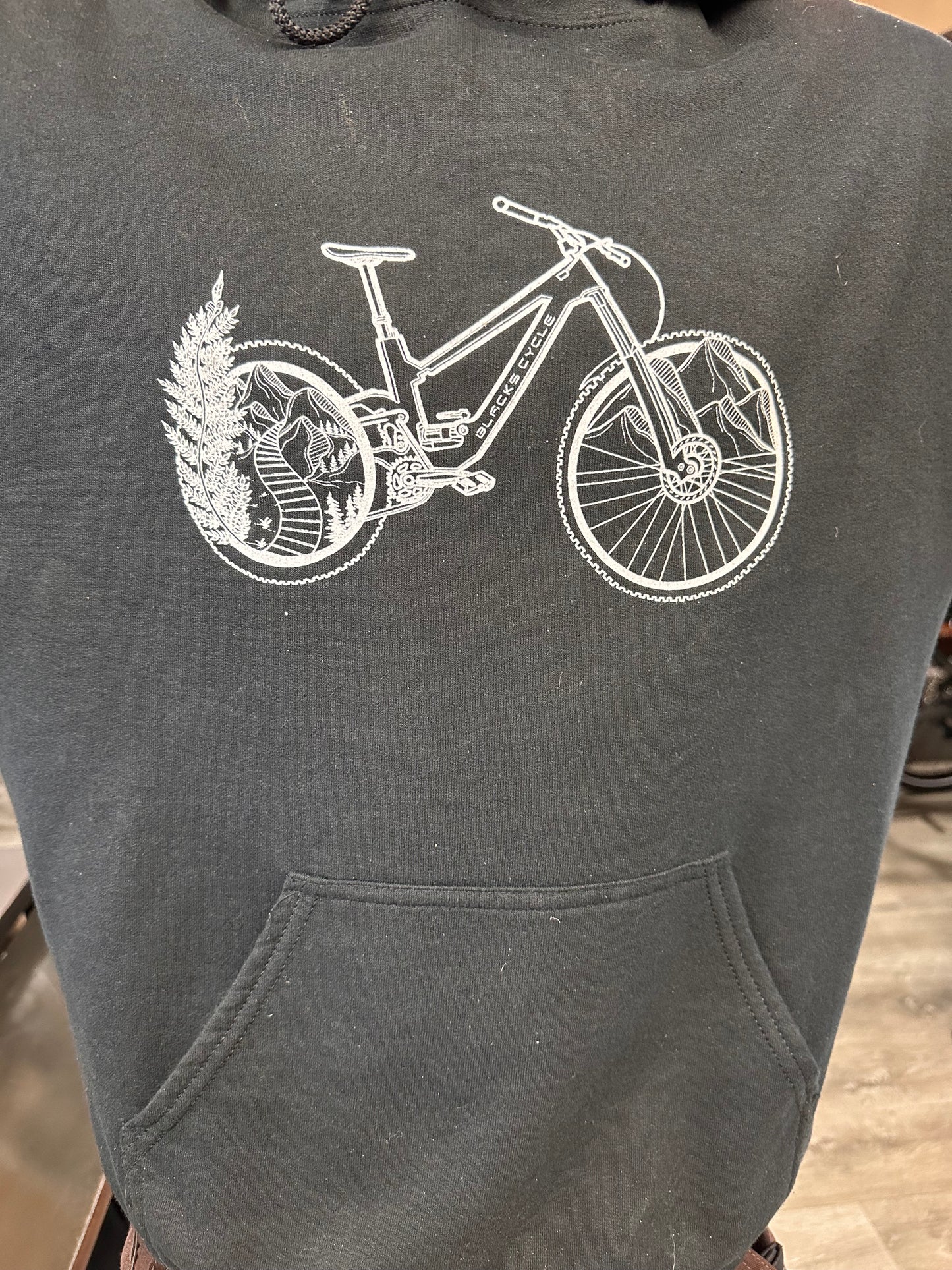 Black's Cycle Bike Hoodie Black