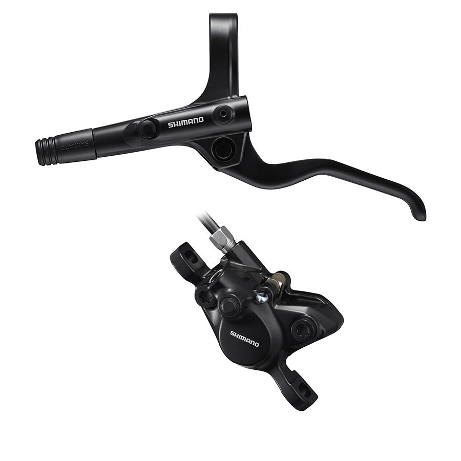 Front, Post mount, Disc: 160 or 180mm (not included), Black, Set, EMT201KLFPRA100