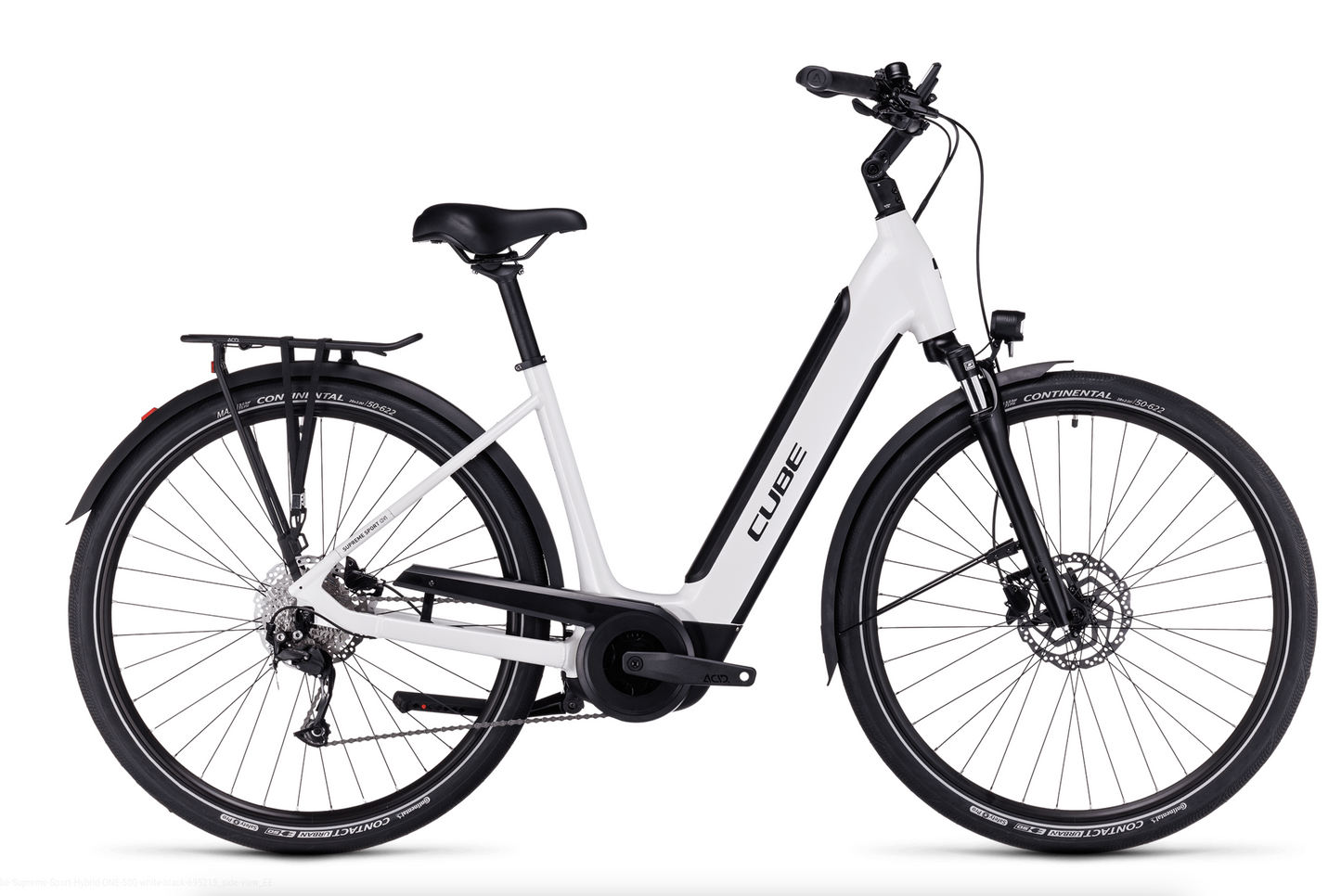 Cube Supreme Sport Hybrid One 500 White n Black ( 2023 )