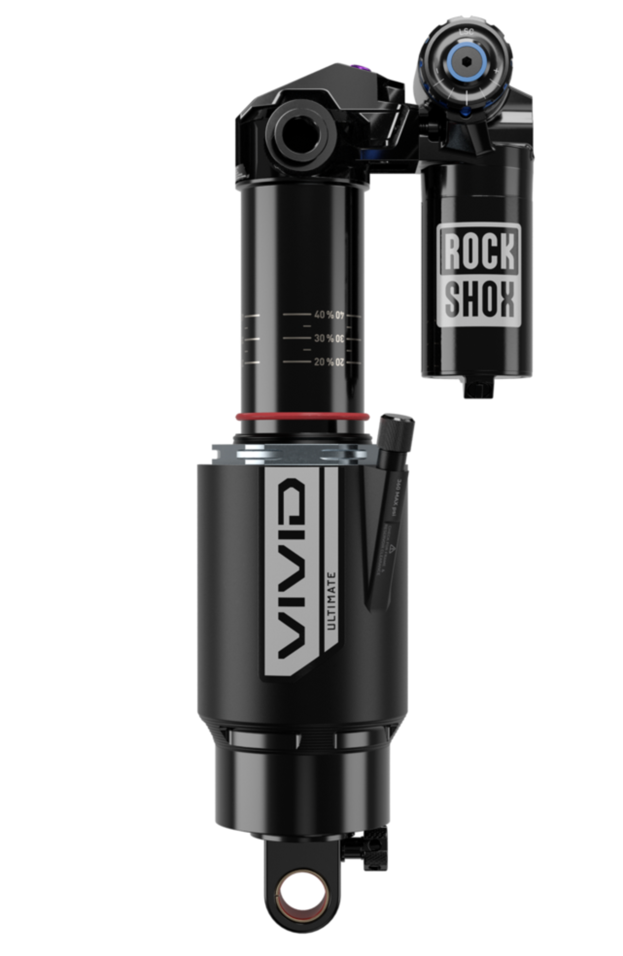 RockShox, Vivid Ultimate C1, Rear shock, 205x65, Shaft Eyelet: Standard, Body Eyelet: Trunnion, R25, C34, X2, 1 Token