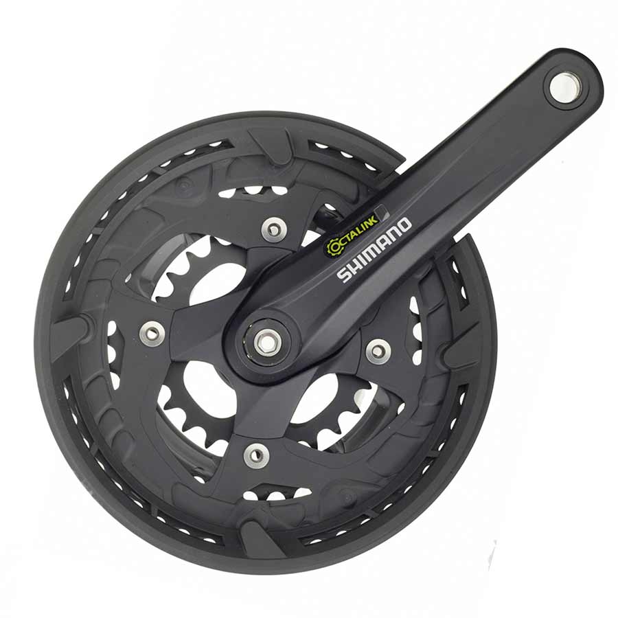 Shimano, FC-T4010, Crankset, 9 sp., 175mm, 22/32/44T, w/ CG, BCD:64/104, Octalink, 68mm, 50mm, Black