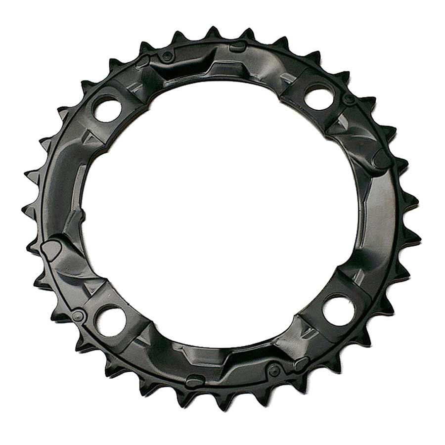 Shimano, Y1KN98040, 38T, 8sp, BCD: 104mm, 4 Bolt, Acera FC-M361, Middle Chainring, For 28/38/48, Steel, Black
