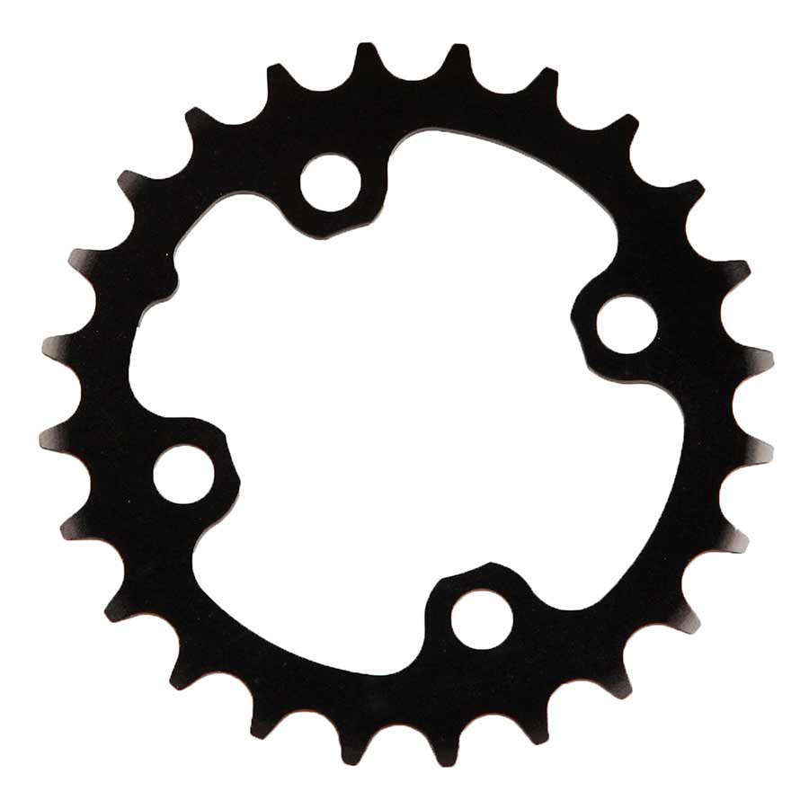 Truvativ, 24T, 9 sp, BCD 64mm, 4-Bolt, Inner Chainring, For MTB triple, Aluminum, Black, 11.6215.093.000
