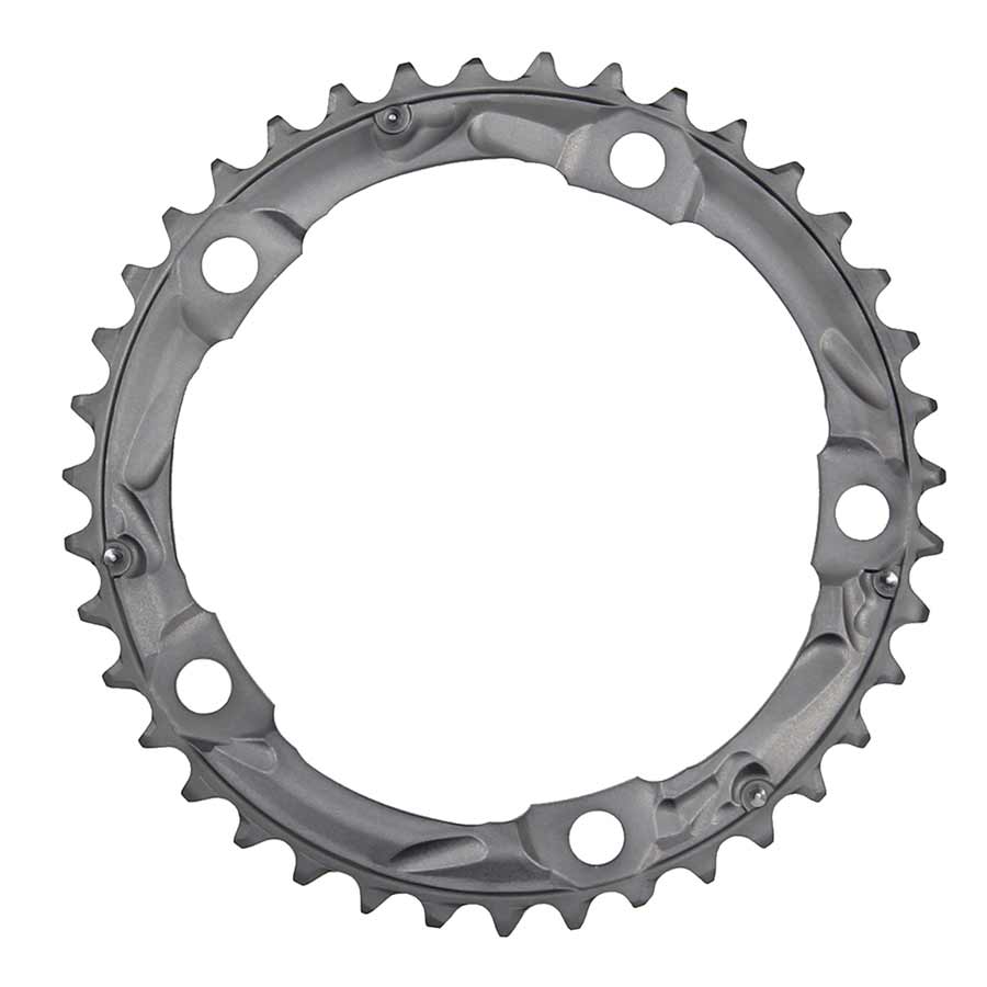 Shimano, Y1M498010, 39T, 10sp, BCD: 130mm, 5 Bolt, 105 FC-5703, Inner Chainring, For Route triple, Aluminum, Silver