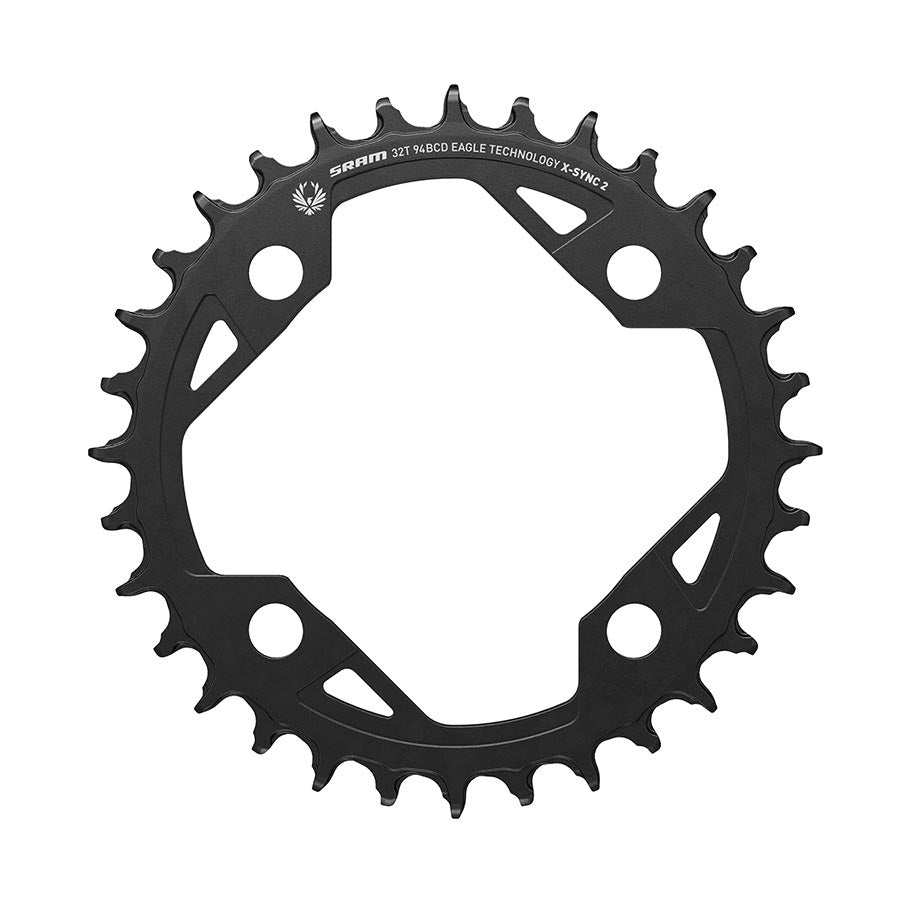32, Speed: 11/12, BCD: 94, Bolts: 4, Aluminum, Black