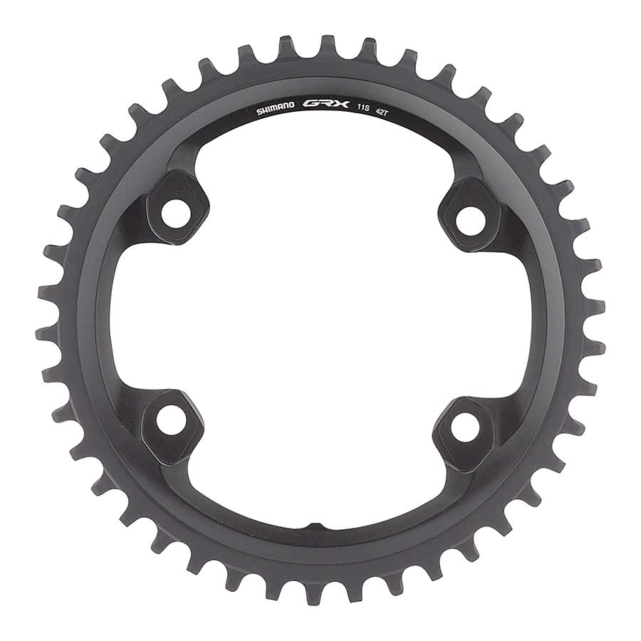 42, Speed: 11, BCD: 110, Bolts: 4, Single, Aluminum, Black