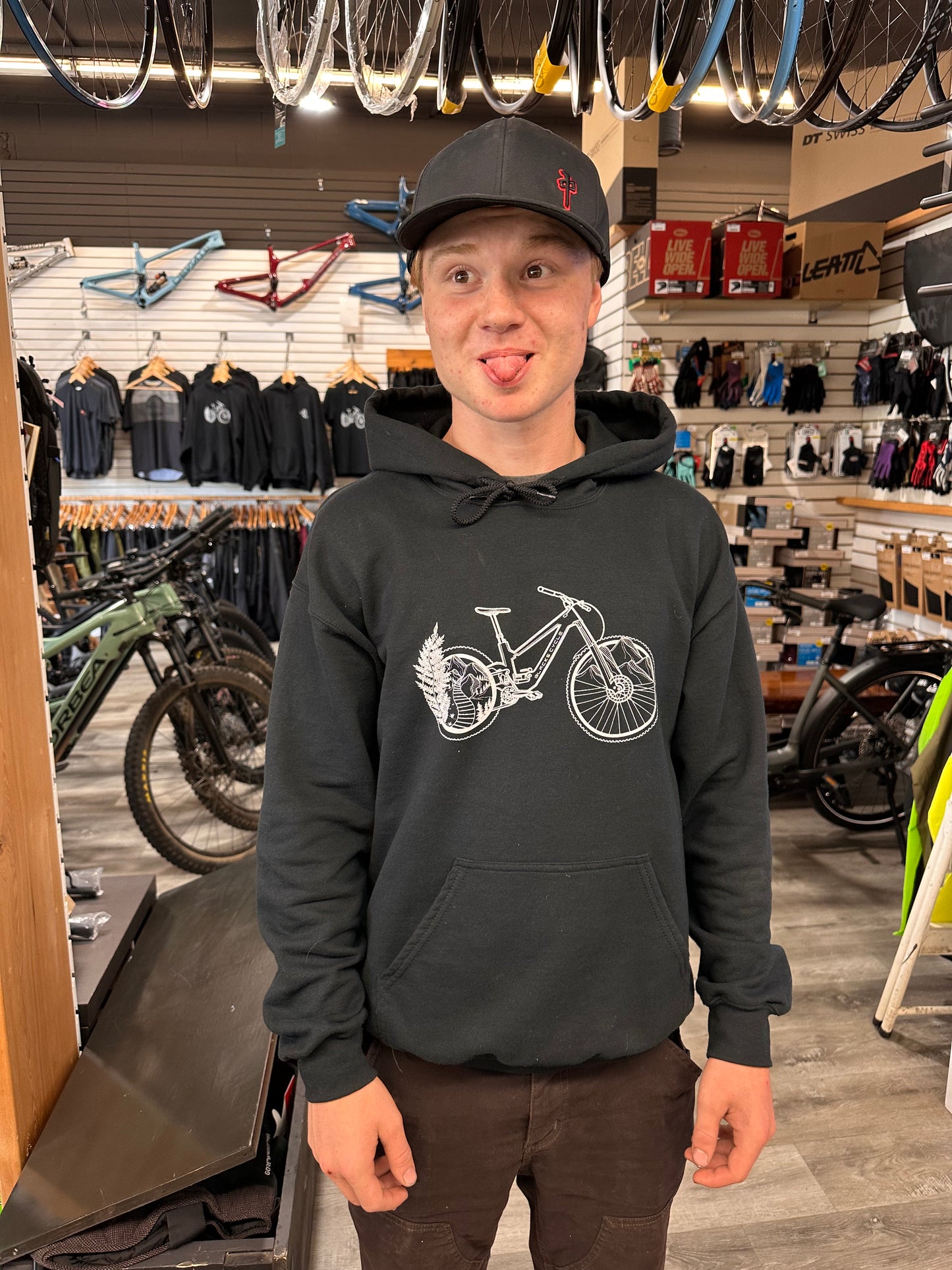 Black's Cycle Bike Hoodie Black