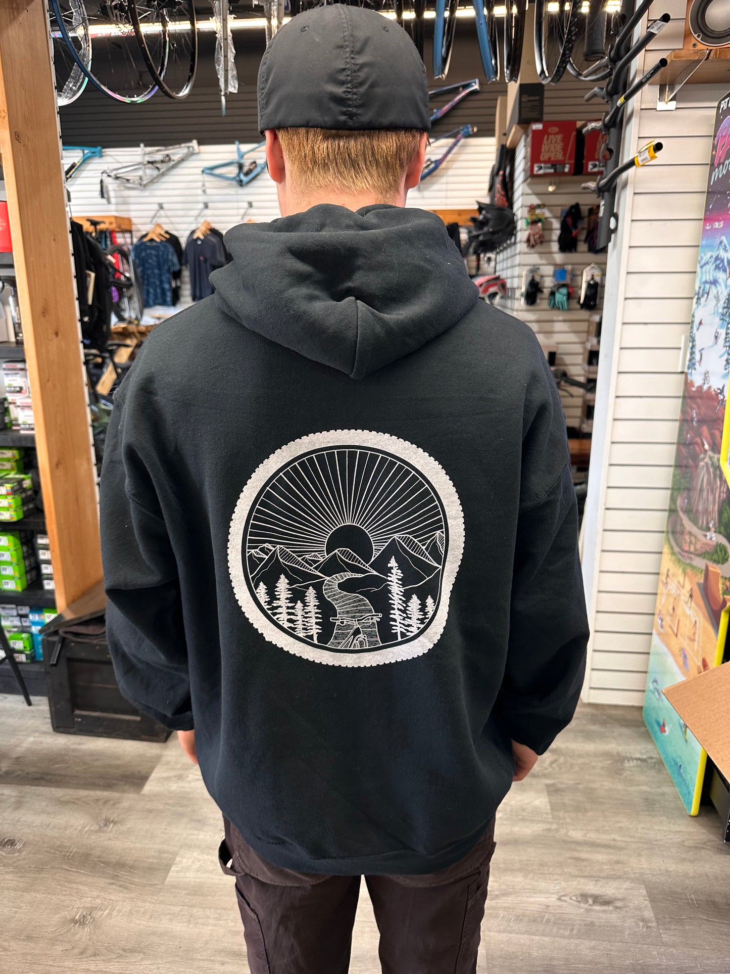 Black's Cycle Wheel Hoodie
