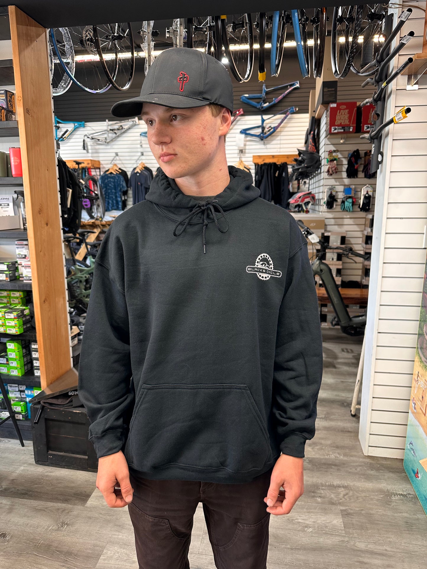 Black's Cycle Wheel Hoodie