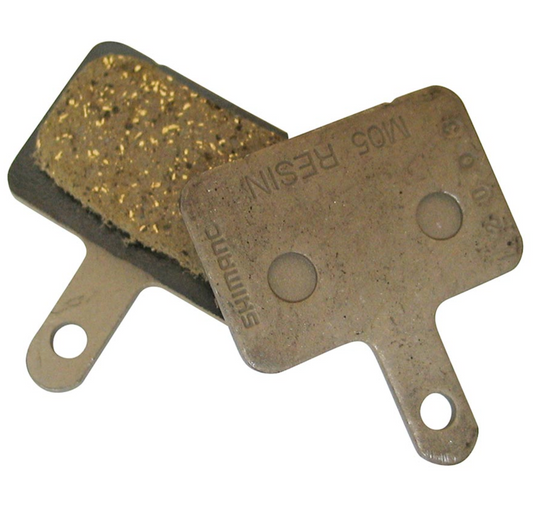 Shimano, M05 B-Type, Disc Brake Pads, Shape: Shimano B-Type, Resin, Pair, IBPM05RXA