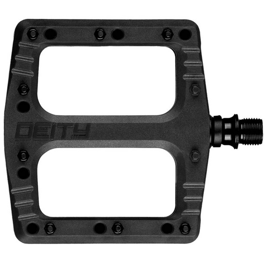 Deity, Deftrap, Platform Pedals, Body: Nylon, Spindle: Cr-Mo, Black, Pair