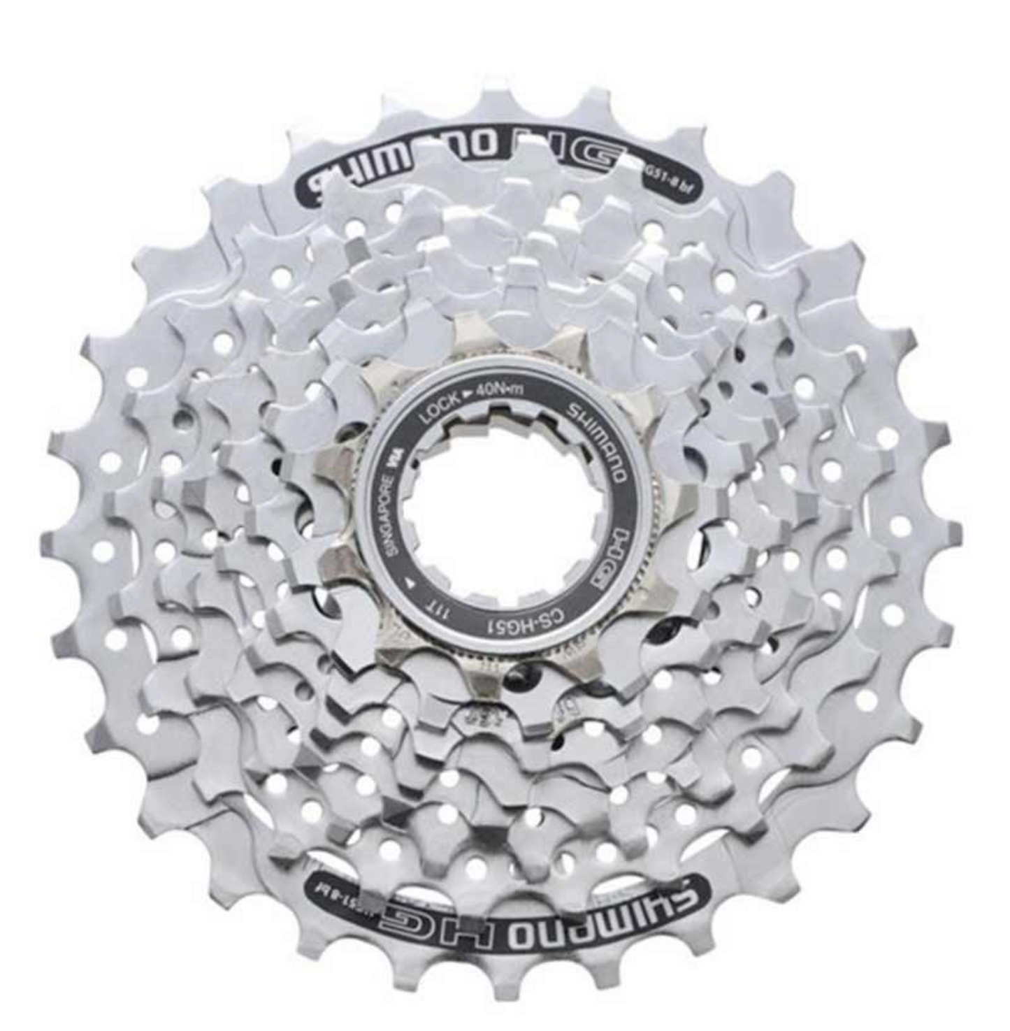 Shimano, CS-HG51, 8sp. cassette, 11-32T, 11-13-15-18-21-24-28-32