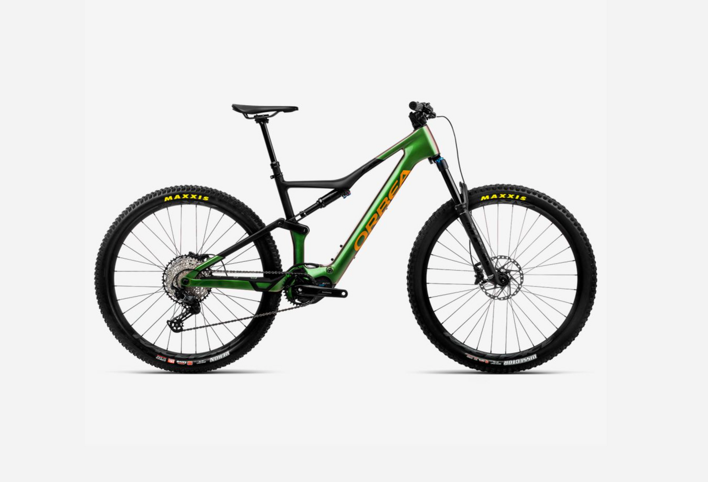 Orbea Rise M20 Chameleon Goblin Green (Gloss)-Black (Matt) Small