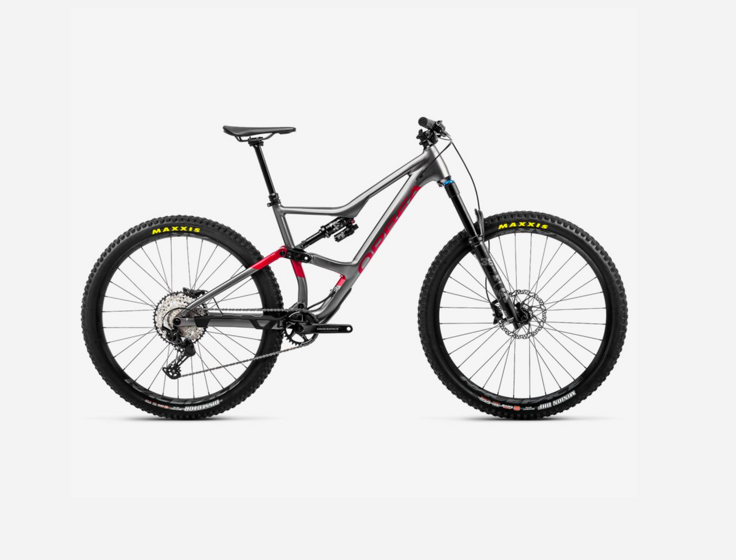 Orbea Occam H20 LT ( 2023 ) Glitter Anthracite-Metallic Red (Gloss) Medium ( EX DEMO )