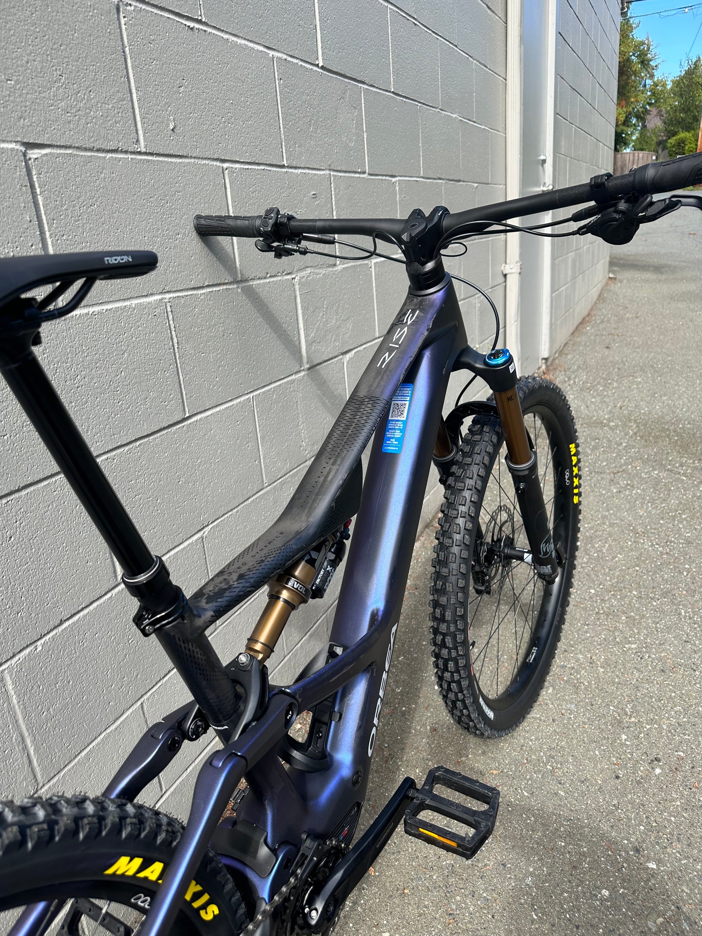 Orbea Rise LT M10 Large Tanzanite Carbon View ( 2025 )