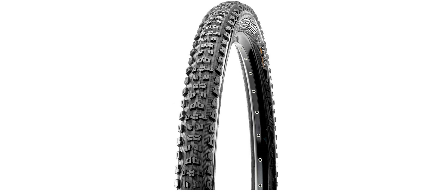 Maxxis, Aggressor, Tire, 29x2.50, Folding, Tubeless Ready, Dual, EXO, Wide Trail, 60TPI, Blac