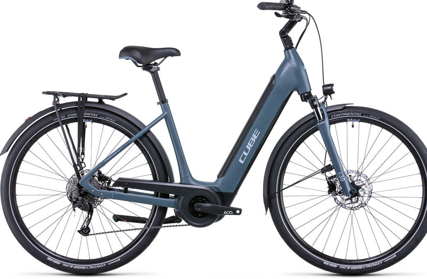 Cube Supreme Sport Hybrid One 400 Easy Entry Greyblue n Blue ( 2022 )