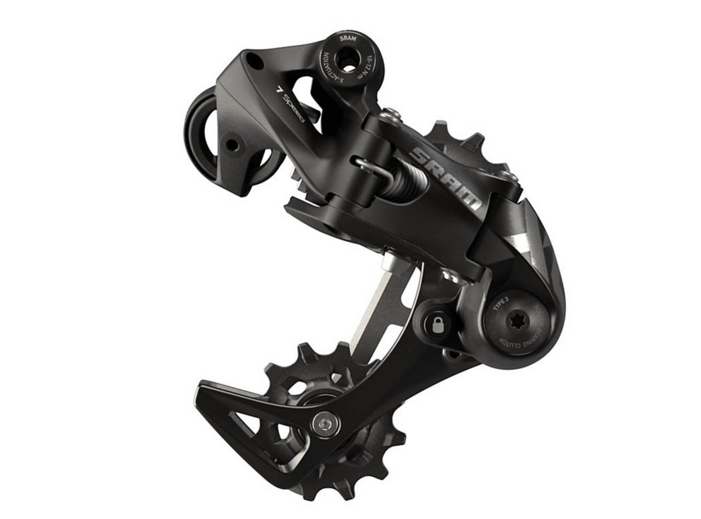 SRAM, X01 DH, Rear Derailleur, Speed: 7, Cage: Short, Black
