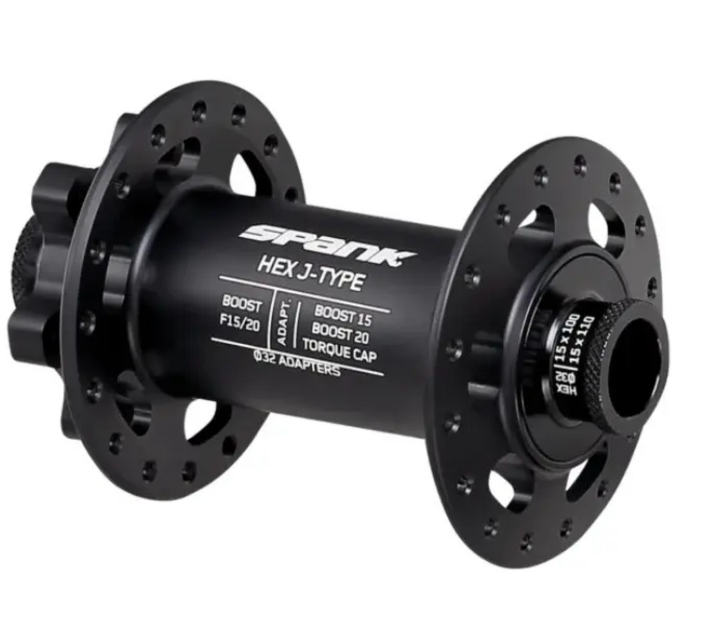 Spank Hex Hub 15x110 Black 32H