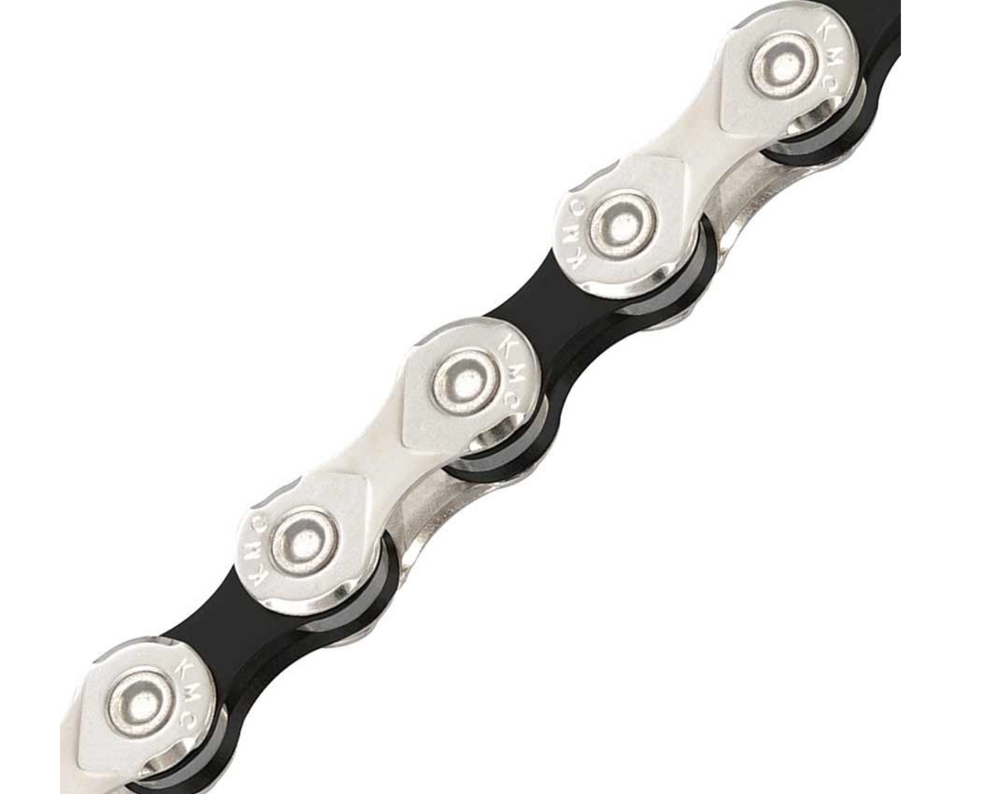 KMC Chain X10 x 116L, 10 speed, Silver, Half Nickel/Black