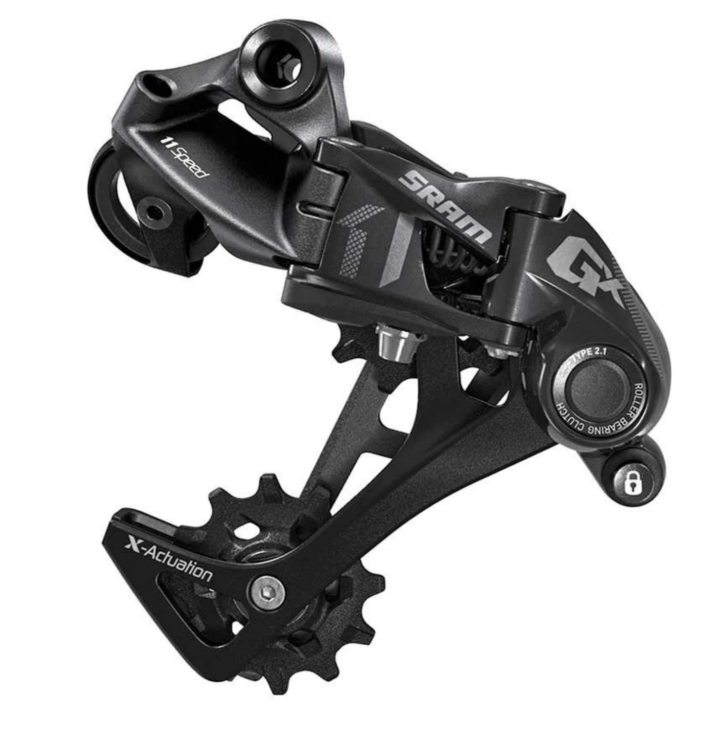 Sram, GX 1X11, Rear derailleur, 1X11sp., Long cage, Black