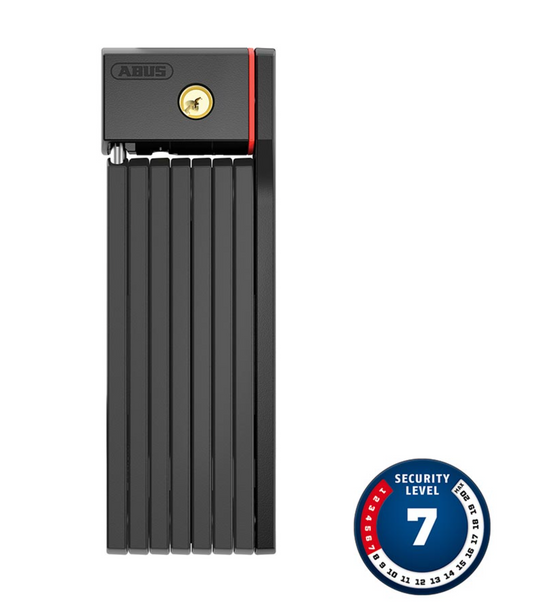 Abus, Bordo Big uGrip 5700, Folding Lock, Key, 100cm, 3.3', 5mm, Black