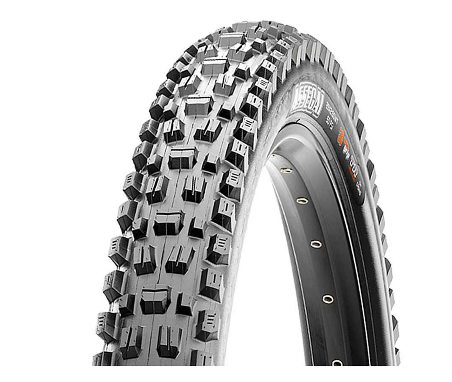 Maxxis, Assegai, Tire, 29''x2.50, Folding, Tubeless Ready, 3C Maxx Grip, Double Down, Wide Trail, 120x2TPI, Black