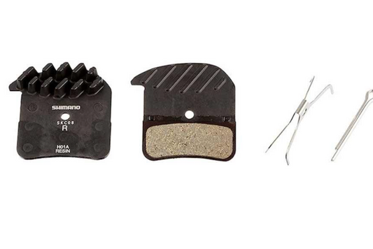 Shimano, Y8VT98020, H03C, BR-M820, Disc brake pads, With fins, Metal, Pair, H type