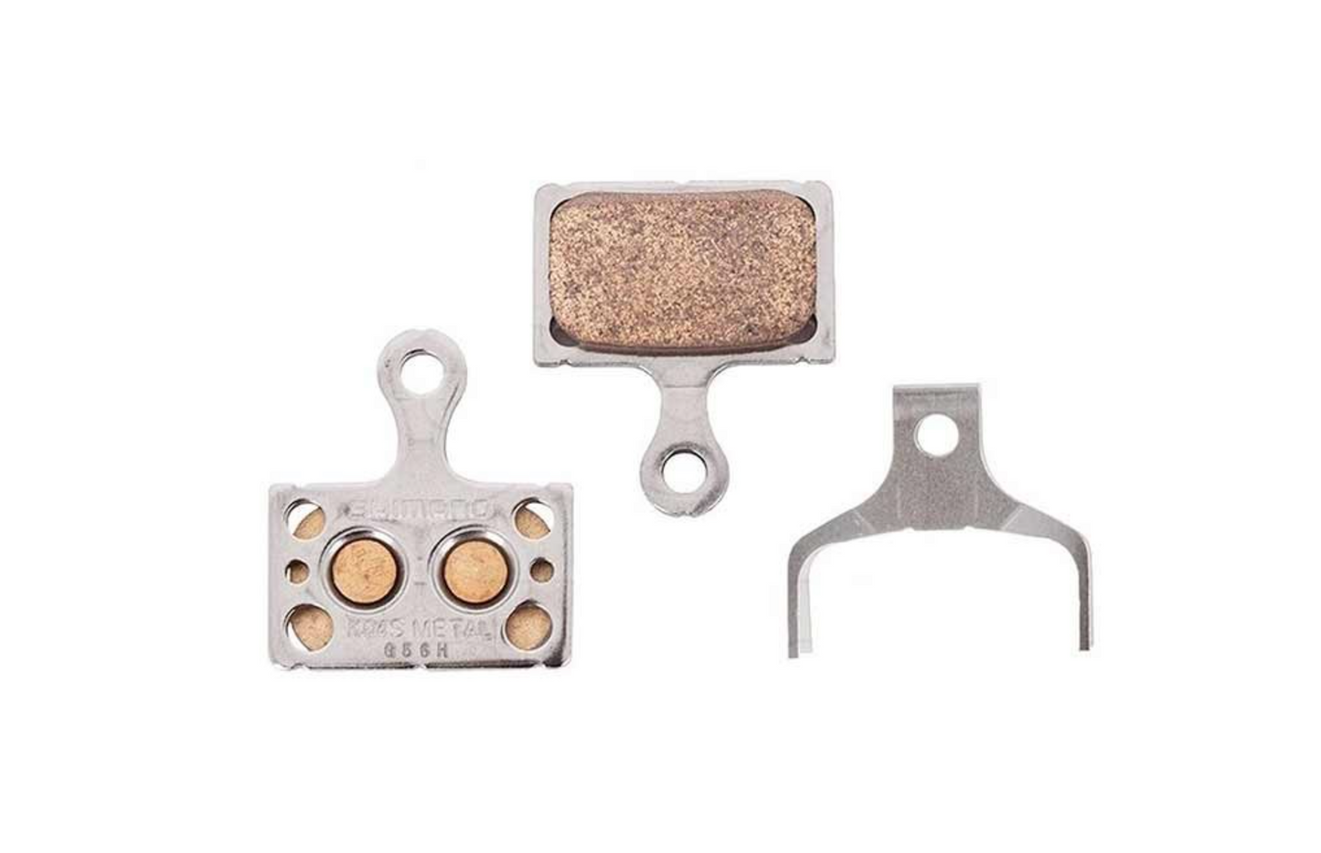 Shimano, K04S, Hydraulic road disc brake pad, Metallic, Without fins