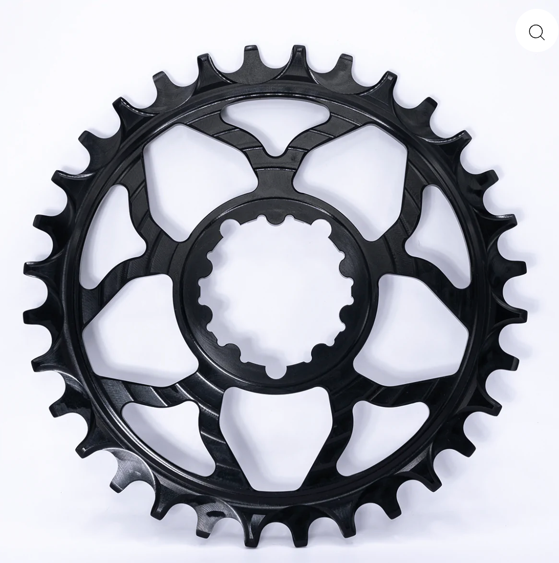 5Dev 7075 Classic Chainring 32T Black 3mm Offset ( Sram 3 Bolt )