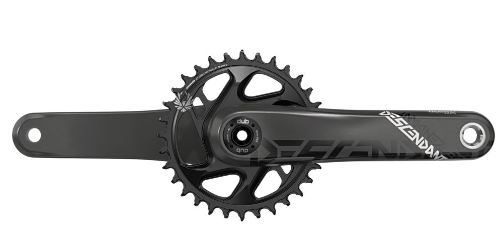 Truvativ, Descendant Carbon DUB, Crankset, Speed: 11/12, Spindle: 28.99mm, BCD: Direct Mount, 32, DUB, 170mm, Black, Boost