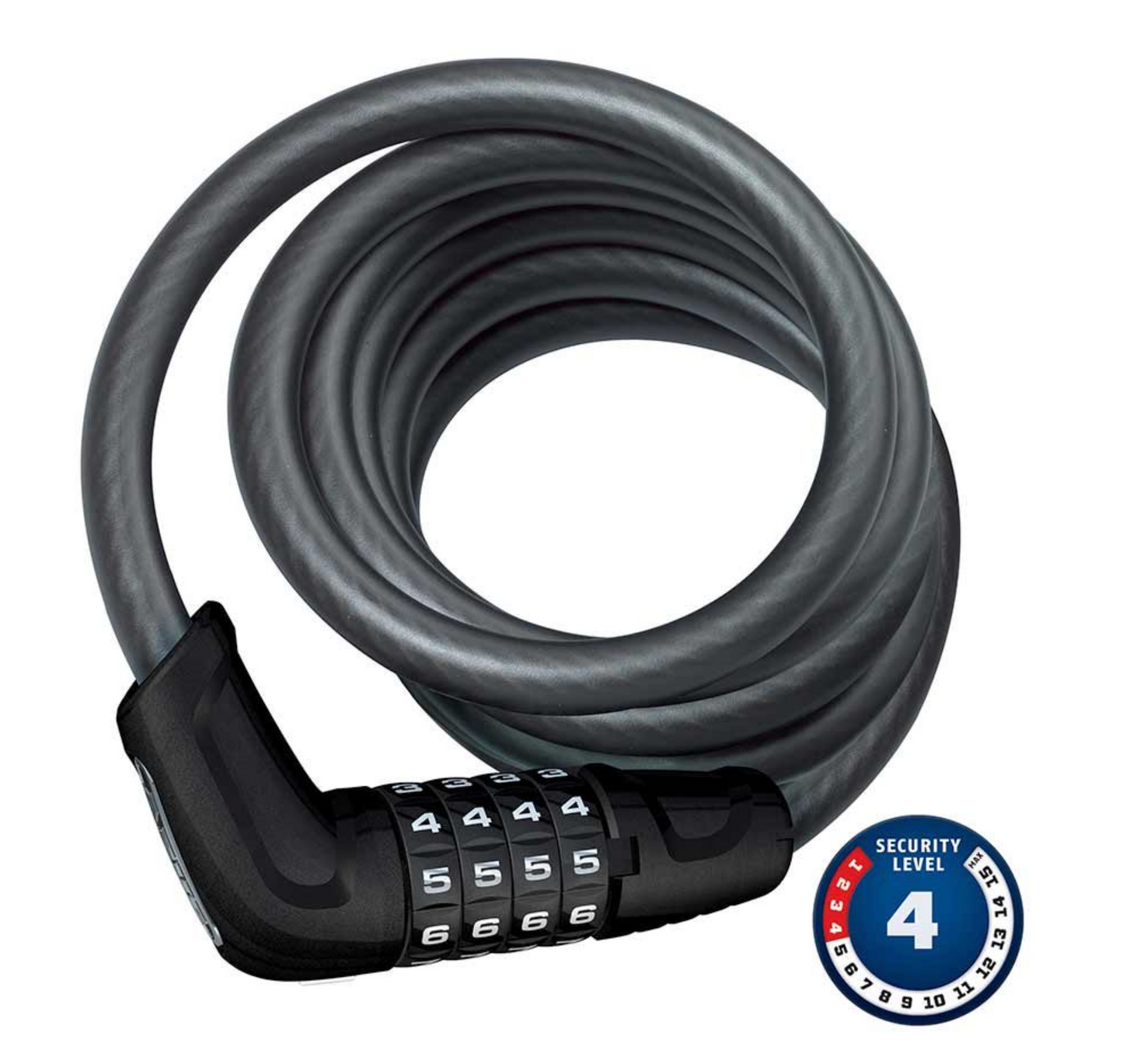 Abus, Tresor 6512C, Cable Lock, Combo, 12mm, 180cm, 5.9', Black