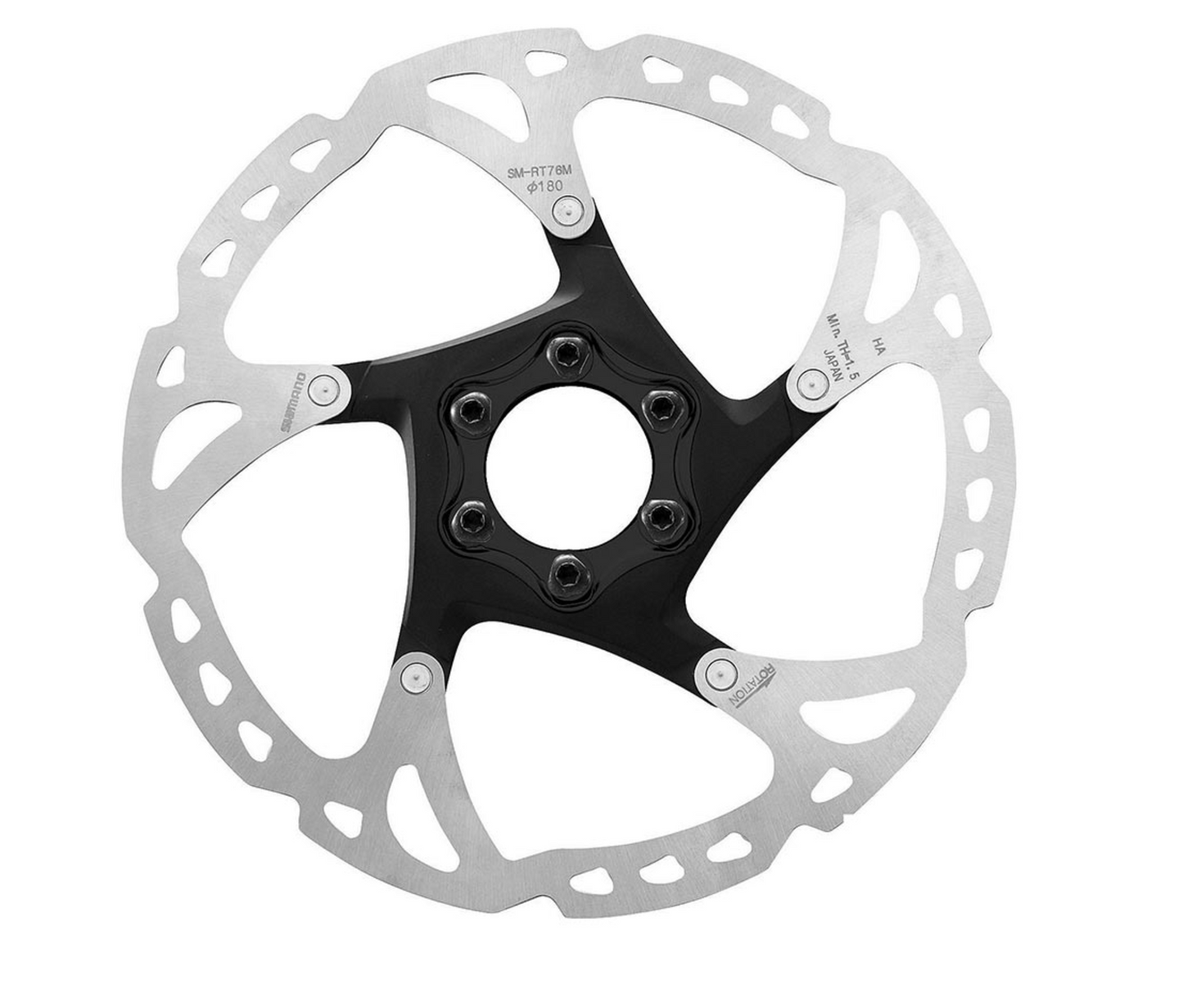 Shimano, XT SM-RT76, 180mm, ISO 6B, ESMRT76M2