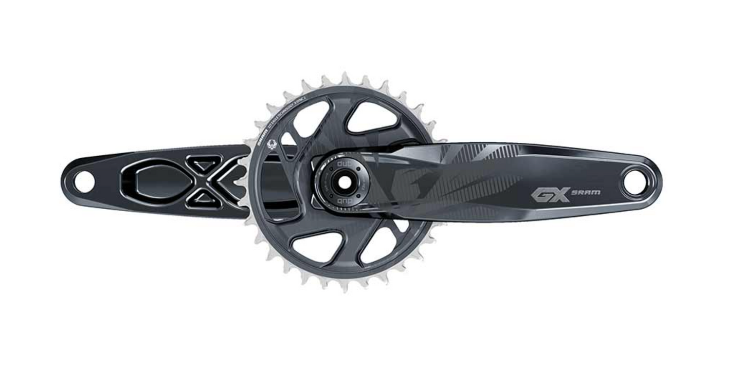 SRAM, GX Eagle DUB C1, Crankset, Speed: 11/12, Spindle: 28.99mm, BCD: Direct Mount, 32, DUB, 170mm, Black, Boost