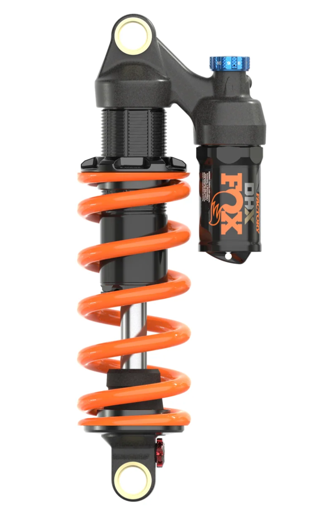 Fox 2022, DHX, F-S, Cr, 2pos-Adj, FOX, AM, 210, 55, CM, PRM, Rezi LMB2, Orange Logo