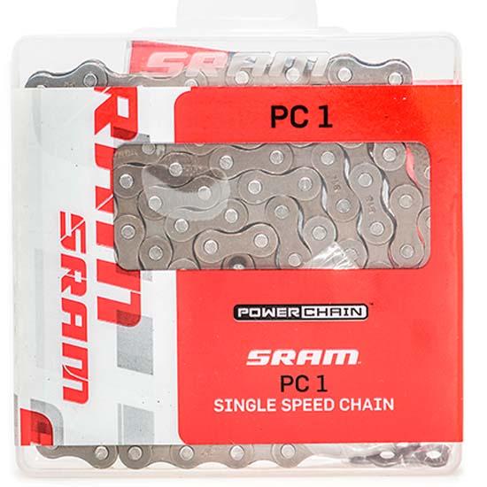 Sram, PC-1, 1sp chain, 114 links, 1/8'', w/snap lock T11, Silver
