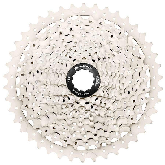 Sun Race, CSMS8-11, Cassette, 11 sp., 11-42T, For Shimano/SRAM, Metallic Silver