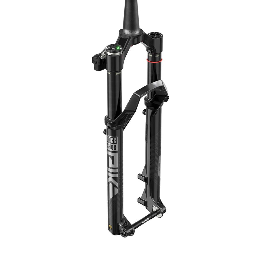 RockShox, Pike Ult Flight Attendant A3, Suspension Fork, 29'', DebonAir+ W/ButterCups, 140mm, 1-1/8''-1.5'', 15x110mm TA, Rake: 44mm, Black, Remote: Sold Separately