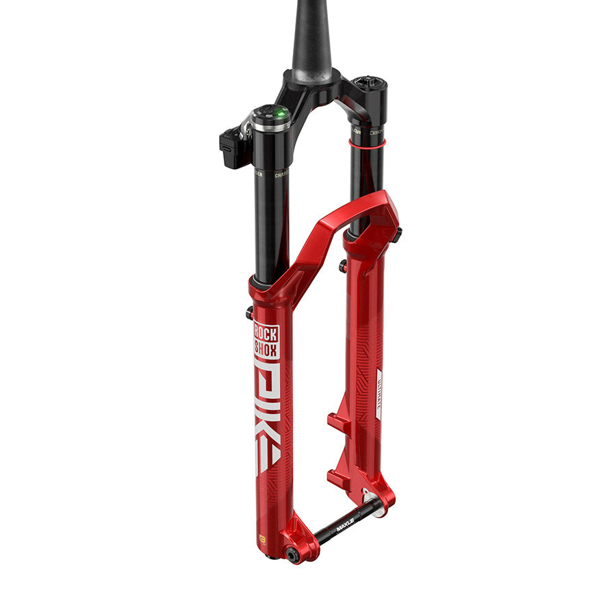 RockShox, Pike Ult Flight Attendant A3, Suspension Fork, 29'', DebonAir+ W/ButterCups, 140mm, 1-1/8''-1.5'', 15x110mm TA, Rake: 44mm, Red, Remote: Sold Separately