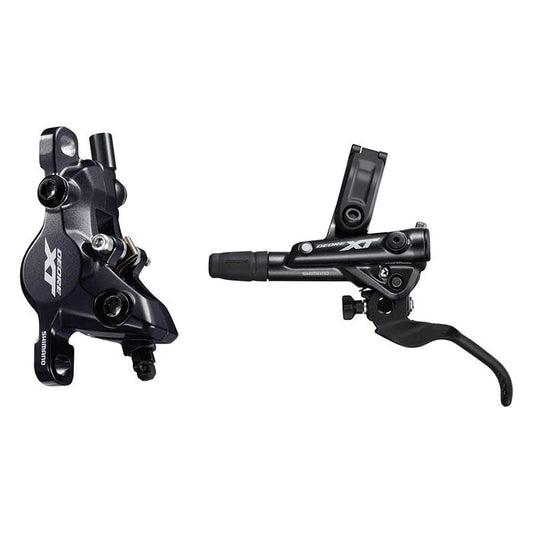 BL/BR-M8100, MTB Hydraulic Disc Brake, Front, Post mount, Disc: Not included, 392g, Black, Set