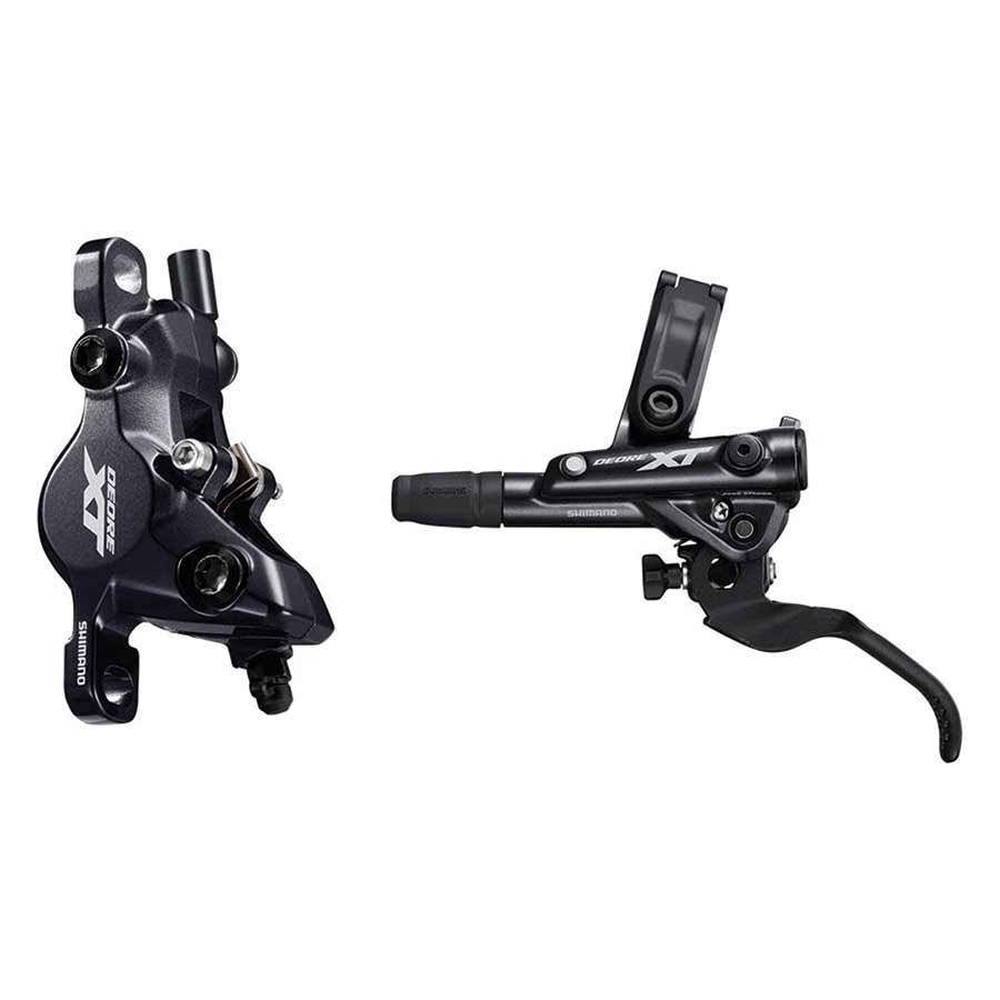 BL/BR-M8100, MTB Hydraulic Disc Brake, Rear, Post mount, Disc: Not included, 392g, Black, Set