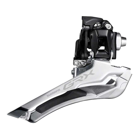 Shimano, GRX FD-RX400, Front Derailleur, 10, Swing: Down, Cable Pull: Down, Braze-on