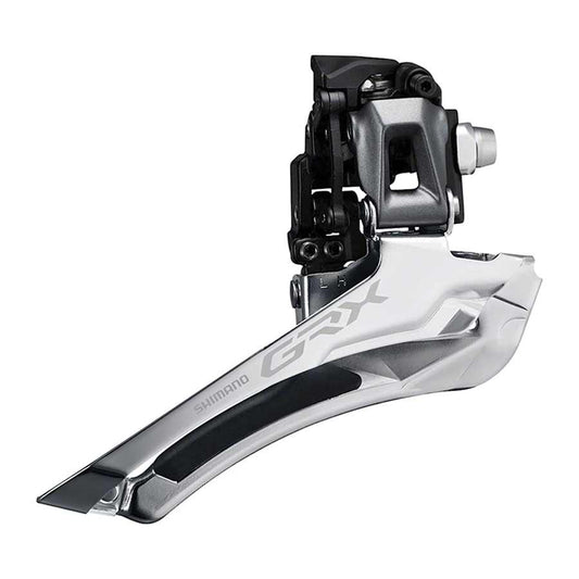 Shimano, GRX FD-RX810, Front Derailleur, 11, Swing: Down, Cable Pull: Down, Braze-on