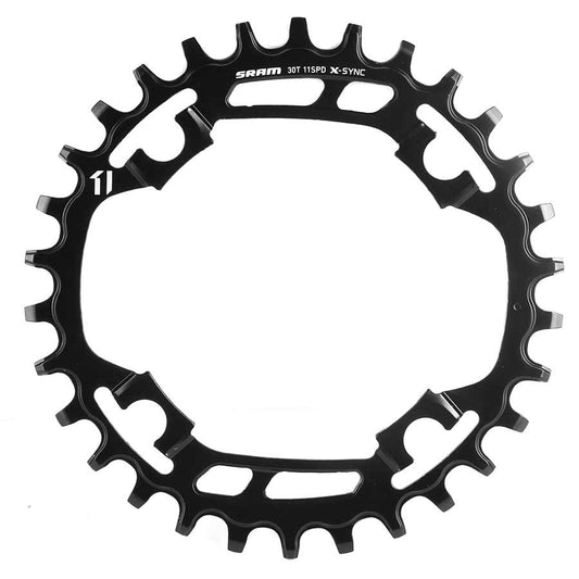 SRAM, X-Sync, 30T, 11sp, BCD: 94mm, 4 Bolt, Single Chainring, Steel, Black