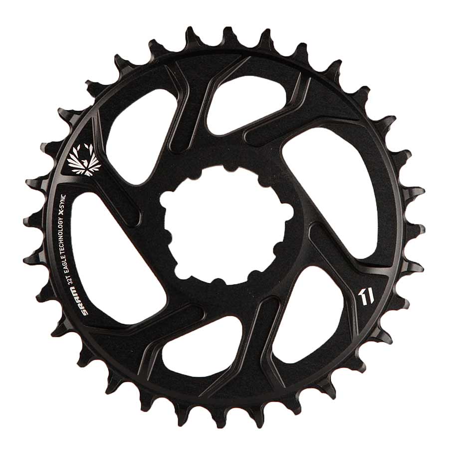 X-Sync, 3mm offset, 30T, 12sp., BCD: Direct Mount, Single Chainring, Aluminum, Black