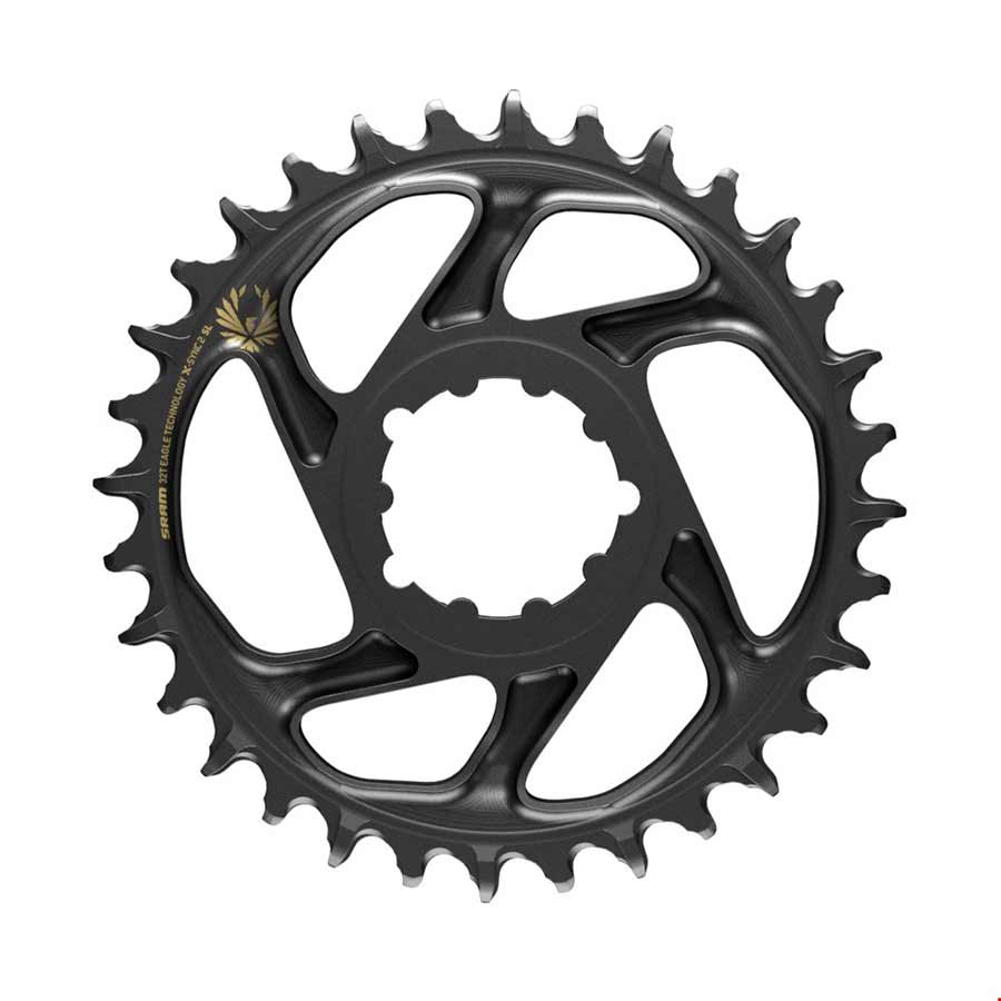 X-Sync 2 Eagle 3mm Offset, Chainring, Teeth: 36, Speed: 12, BCD: Direct Mount, Single, Aluminum, Gold