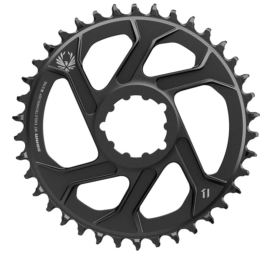 X-Sync 2 Eagle 3mm Offset, Chainring, Teeth: 38, Speed: 12, BCD: Direct Mount, Single, Aluminum, Gold