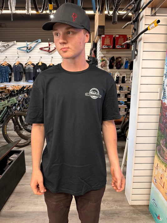 Black's Cycle Wheel T-Shirt Black