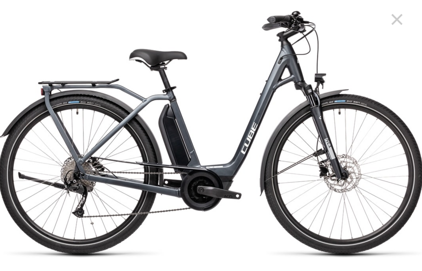 Cube Town Sport Hybrid One 400 Easy Entry Iridium n Grey ( 2021 )  58cm ( Large )