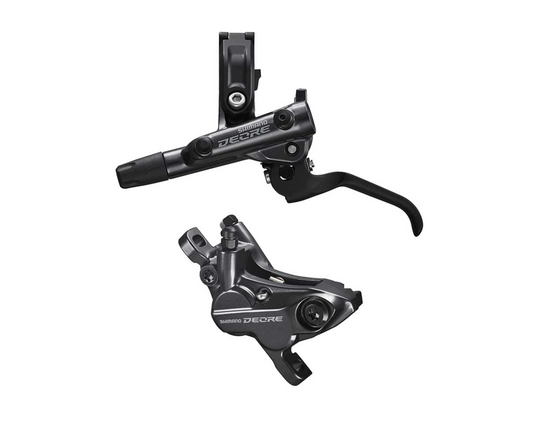 Shimano, Deore BL-M6100 / BR-M6120, MTB Hydraulic Disc Brake, Rear, Post mount, Disc: Not included, Black